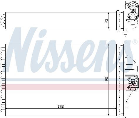 Nissens 70975 Теплообмінник, система опалення салону