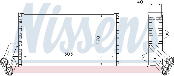 Nissens 71149 Теплообмінник, система опалення салону