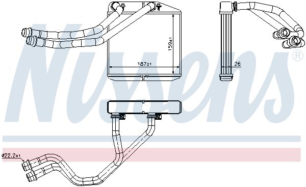 Nissens 71455 Радіатор пічки