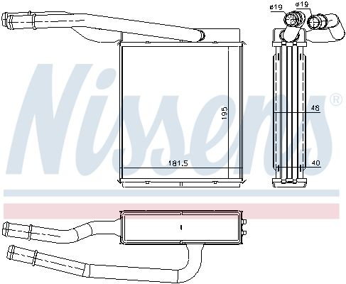 Nissens 71746 Радіатор пічки