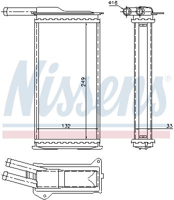 Nissens 71751 Радіатор пічки