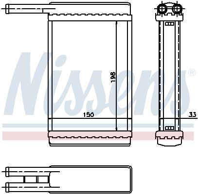 Nissens 71753 Теплообмінник, система опалення салону