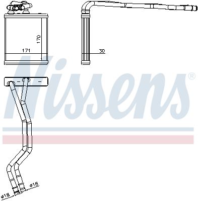 Nissens 71771 Радіатор пічки