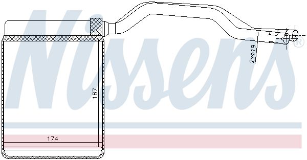 Nissens 71777 Радіатор пічки