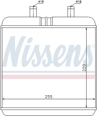 Nissens 71810 Теплообмінник, система опалення салону