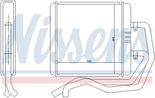 Nissens 71811 Теплообмінник, система опалення салону