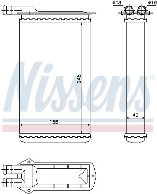 Nissens 71942 Радіатор пічки