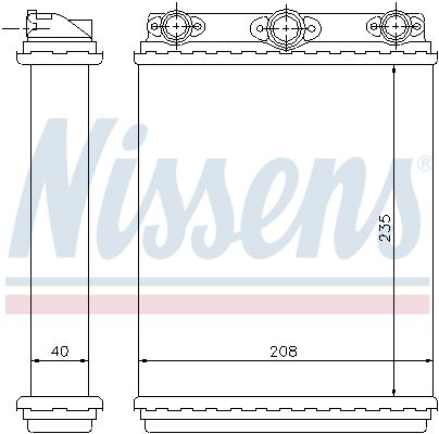 Nissens 72016 Радіатор пічки