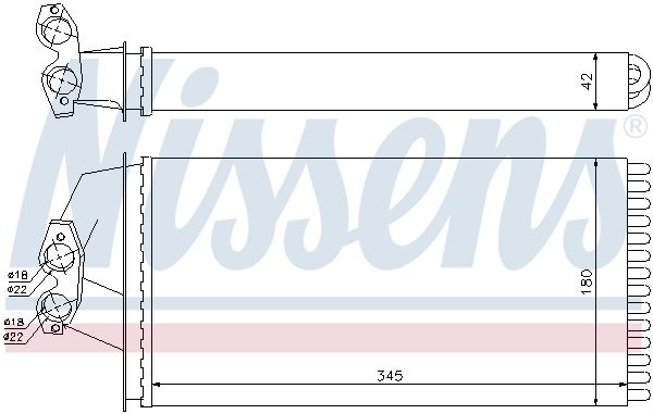 Nissens 72036 Радіатор пічки