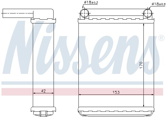 Nissens 72038 Теплообмінник, система опалення салону
