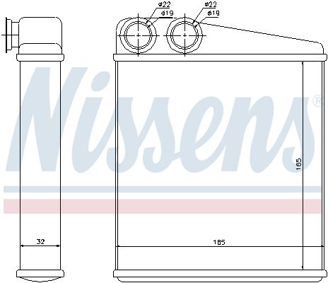 Nissens 72206 Теплообмінник, система опалення салону
