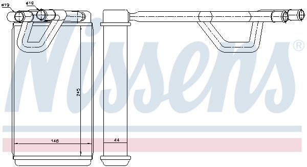 Nissens 72208 Радіатор пічки