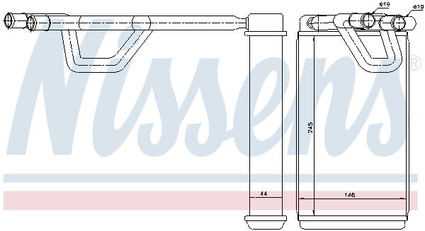 Nissens 72209 Радіатор пічки First Fit