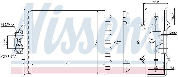 Nissens 72657 Радіатор пічки