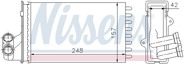 Nissens 72984 Теплообмінник, система опалення салону