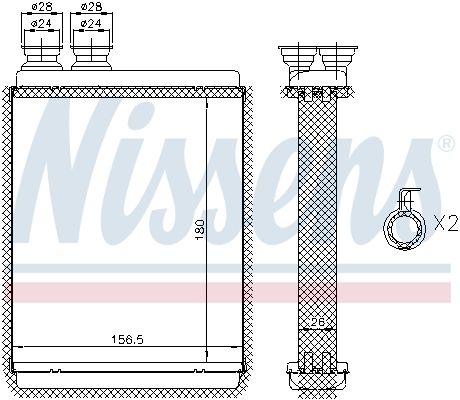 Nissens 72986 Теплообмінник, система опалення салону