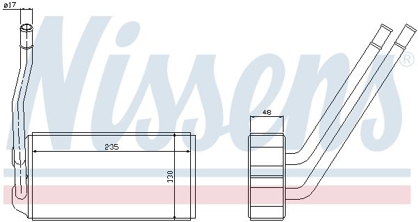 Nissens 73000 Радіатор пічки