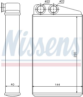 Nissens 73249 Радіатор пічки First Fit