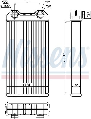 Nissens 73331 Радіатор пічки