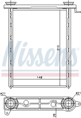 Nissens 73343 Радіатор пічки