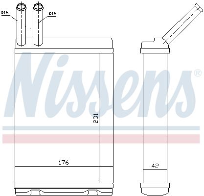 Nissens 73642 Радіатор пічки