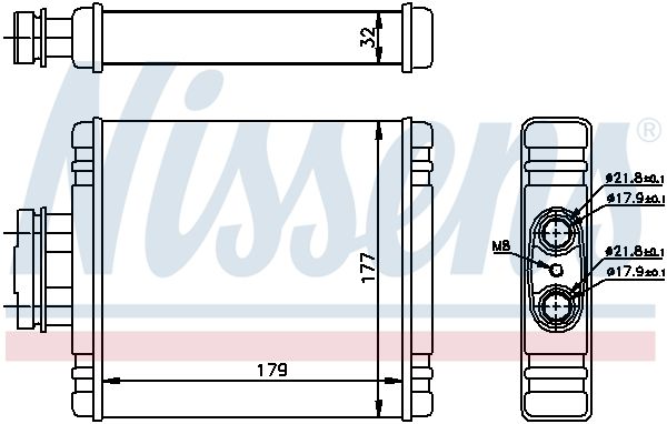 Nissens 73654 Радіатор пічки