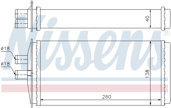 Nissens 73655 Радіатор пічки