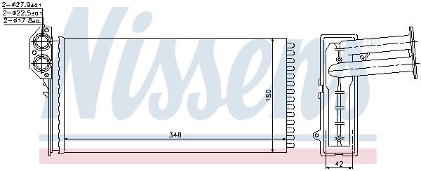 Nissens 73941 Радіатор пічки First Fit