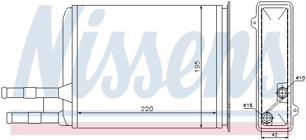 Nissens 73984 Теплообмінник, система опалення салону
