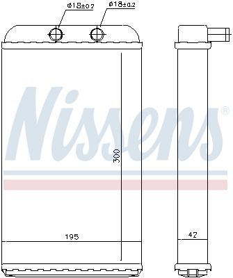 Nissens 73986 Теплообмінник, система опалення салону