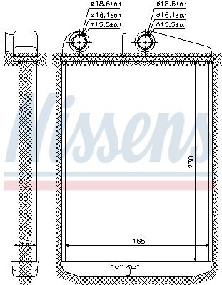 Nissens 73989 Радіатор пічки