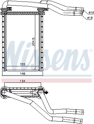 Nissens 73991 Радіатор пічки