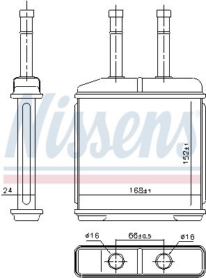Nissens 76506 Радіатор пічки
