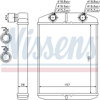 Nissens 76514 Радіатор пічки First Fit