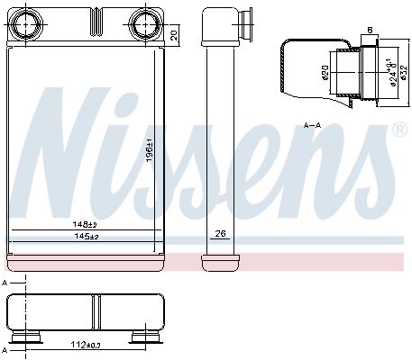 Nissens 76515 Радіатор пічки