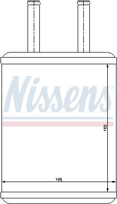 Nissens 77503 Теплообмінник, система опалення салону