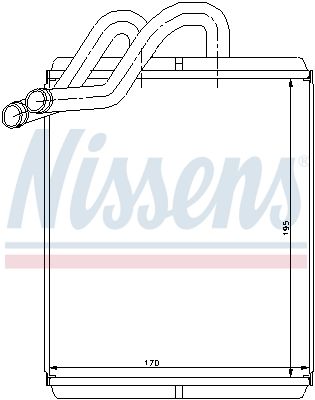 Nissens 77518 Радіатор пічки