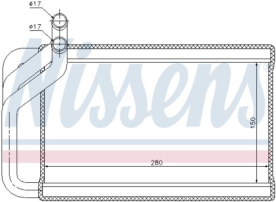 Nissens 77532 Радіатор пічки