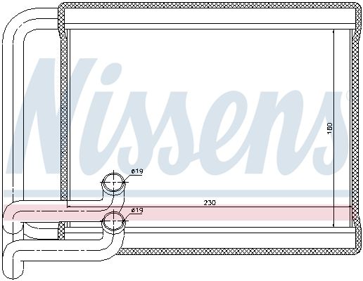 Nissens 77534 Радіатор пічки