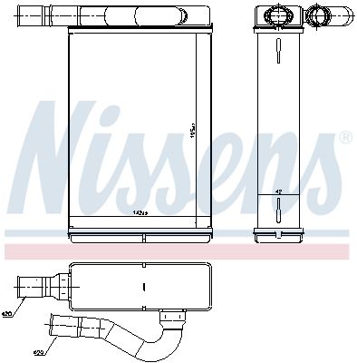 Nissens 77601 Радіатор пічки