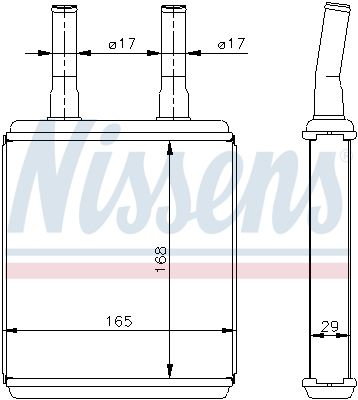 Nissens 77604 Радіатор пічки