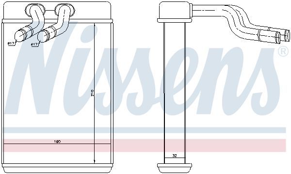 Nissens 77610 Радіатор пічки