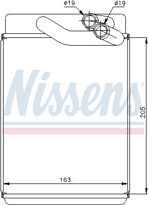 Nissens 77616 Радіатор пічки