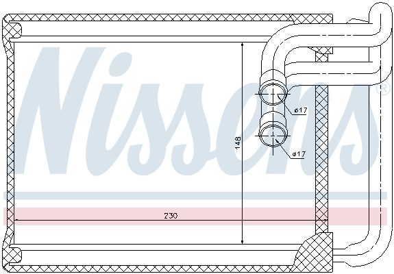 Nissens 77622 Теплообмінник, система опалення салону