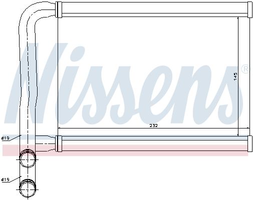 Nissens 77631 Радіатор пічки