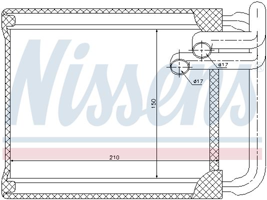 Nissens 77632 Радіатор пічки