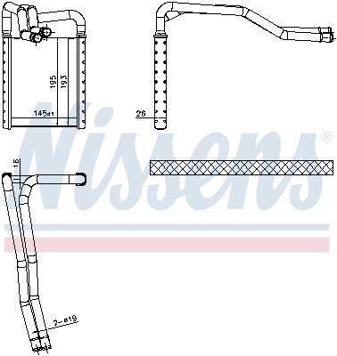 Nissens 77649 Радіатор пічки