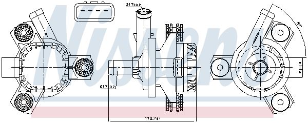 Nissens 831058 Помпа водяна