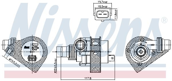 Nissens 831059 Помпа водяна First Fit
