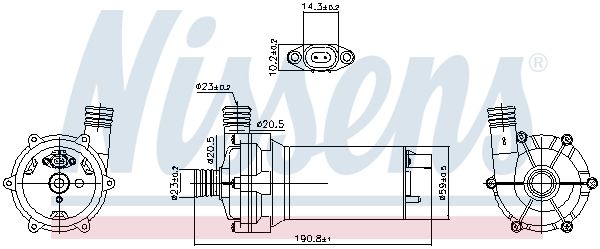 Nissens 831062 Помпа водяна